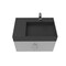 Castello Usa Amazon 30-inch Gray Right Vanity Set with Black Top and Chrome Handles CB-MC-30G-CHR-2056R-BL - alternate 2